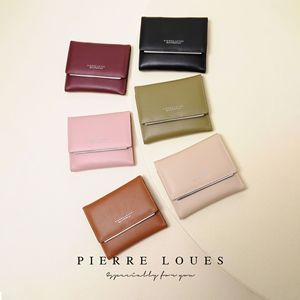 Cartera Multifuncional para Mujer Pierre Loues, Color Rojo Vino, Monedero Triple de 5 Pulgadas, para Uso Diario - Product Image 4