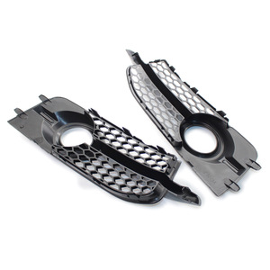 Cadre de phare antibrouillard Audi 8X0807682B, grille inférieure 8X0807681B pour A1 Sport 2011-2014 ABS Noir - Product Image 3