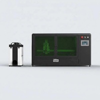 Cortadora Láser de Escritorio con Doble Fuente de Láser, 800W Fibra + 30W Azul, Grabado en Metal y No Metal, 400*300mm, Enfriamiento por Aire, Pantalla Táctil Offline