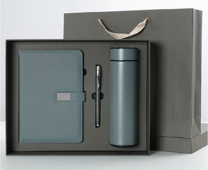 مجموعة هدايا شركات فاخرة معدنية مطبوعة بالنقش مع شعار مخصص، هدية تذكارية للأعمال ليوم الأب ورأس السنة الجديدة - Product Image 5