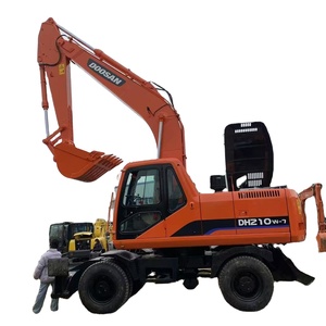 Excavatrice Doosan 210W-7 d'occasion, machine de terrassement en excellent état de fonctionnement, moteur Yanmar, roulement d'engrenage, moteur 21 tonnes 39,5 kW - Product Image 1