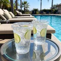 Couvercles Dôme Greenbox Qualité Premium Haute Transparence pour Boba Tea et Vodka – Gobelets Jetables en PET Cristallin 12/16/24 Oz pour Boissons Froides – Personnalisables