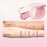 Palette de maquillage personnalisée OEM, marque privée, poudre blush changeante de couleur, rouge à lèvres, haute pigmentation, waterproof