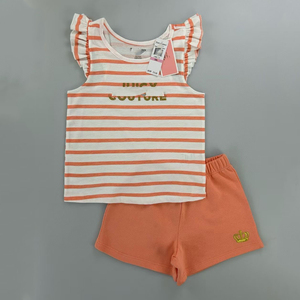 Nuovi Arrivi Estivi: Set di Abbigliamento per Bambine, Completo Senza Maniche in Cotone, <span class=keywords><strong>2</strong></span> Pezzi - Product Image 5