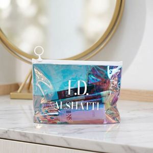 Waterproof Recyclable PVC Stand up Pouches with Silk Screen Printing for Jewelry Makeup & Small Items-Custom Reusable Packaging - Product Image 3