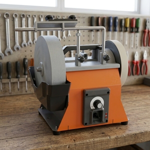 Affûteuse <span class=keywords><strong>à</strong></span> <span class=keywords><strong>eau</strong></span> puissante 180W avec moteur <span class=keywords><strong>à</strong></span> induction pour meules, couteaux, ciseaux et outils de travail du bois - Product Image 6