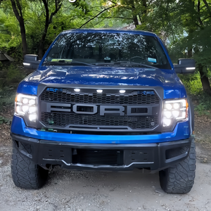 Nuevo Lanzamiento HuaFuXing: Conjunto de Faros <span class=keywords><strong>LED</strong></span> de 5 Lentes para Ford F150 2008-2014, Actualización de Halógeno a <span class=keywords><strong>LED</strong></span>, Faro Proyector Matrix - Product Image 6