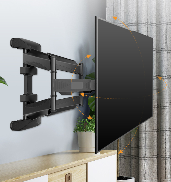 757-L400/P400 ZENO 32-70 Inch Full Motion TV Wall Mount Monitor Stand 6 Swing Tv Arms Bracket Swivel Tv Stand
