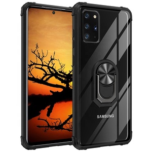 en métal support de bague magnétique transparent antichoc téléphone portable couverture arrière Pour Samsung <span class=keywords><strong>galaxy</strong></span> note 20 - Product Image 2
