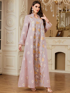 Baju Salwar Suit Tiga Potong Bordir 2025 untuk Wanita Dewasa, Lehenga Choli Menarik untuk Pesta, Harga Grosir untuk Idul Fitri - Product Image 5