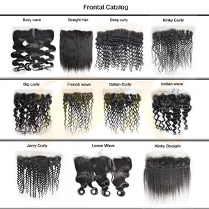 Factory Direct Hair Vendors 360 Lace Frontal Closure 100% Human Hair 4x4 2x6 5x5 13x4 13x6 HD 6x6 7x7 360 Lace Frontal