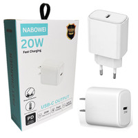 Adaptateurs secteur USB C 20W PD à prix d'usine, prise EU US TYPE C, chargeur mural rapide pour Samsung, iPhone, Xiaomi, chargeur de téléphone portable