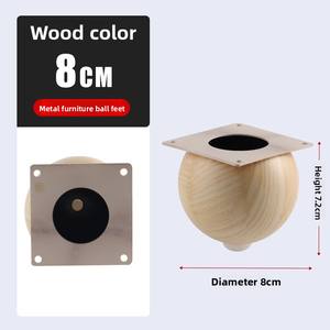 Pieds de meubles en métal de luxe moderne |   Pieds de support finition grain de bois avec <span class=keywords><strong>trou</strong></span> pour évier, pour canapé, buffet et meuble TV - Product Image 6