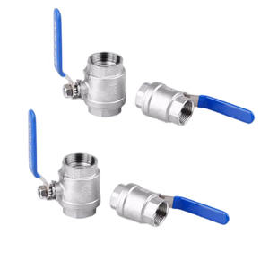 Robinet à boisseau sphérique en acier inoxydable 304 personnalisé, 2 pièces, 1/2\"-1\" - Filetage intérieur/extérieur DN15-DN25 - Product Image 6