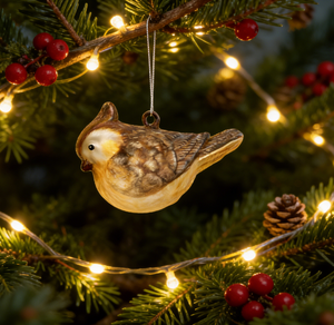 เครื่องประดับตกแต่งต้นคริสต์มาสรูปนกแก้วทำมือแบบวินเทจ เป็นมิตรกับสิ่งแวดล้อม ขายส่ง พร้อมบริการเพ้นท์ลายตามสั่ง บรรจุภัณฑ์สีตามสั่ง ได้รับมาตรฐาน BSCI - Product Image 2