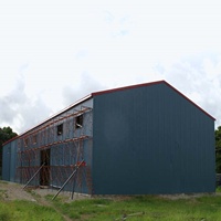 Almacén prefabricado de estructura de acero Construcción de edificios de metal Almacén modular prefabricado de construcción fácil