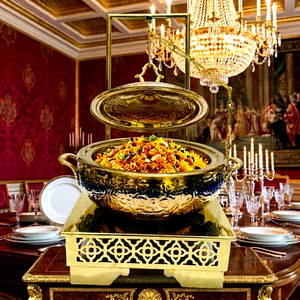 Chauffe-Plat Buffet Professionnel en Acier Inoxydable 201 de Haute Qualité, 150L, Chauffage à la Vapeur, pour Hôtels, Restaurants et Traiteurs - Vente en Gros - Product Image 1