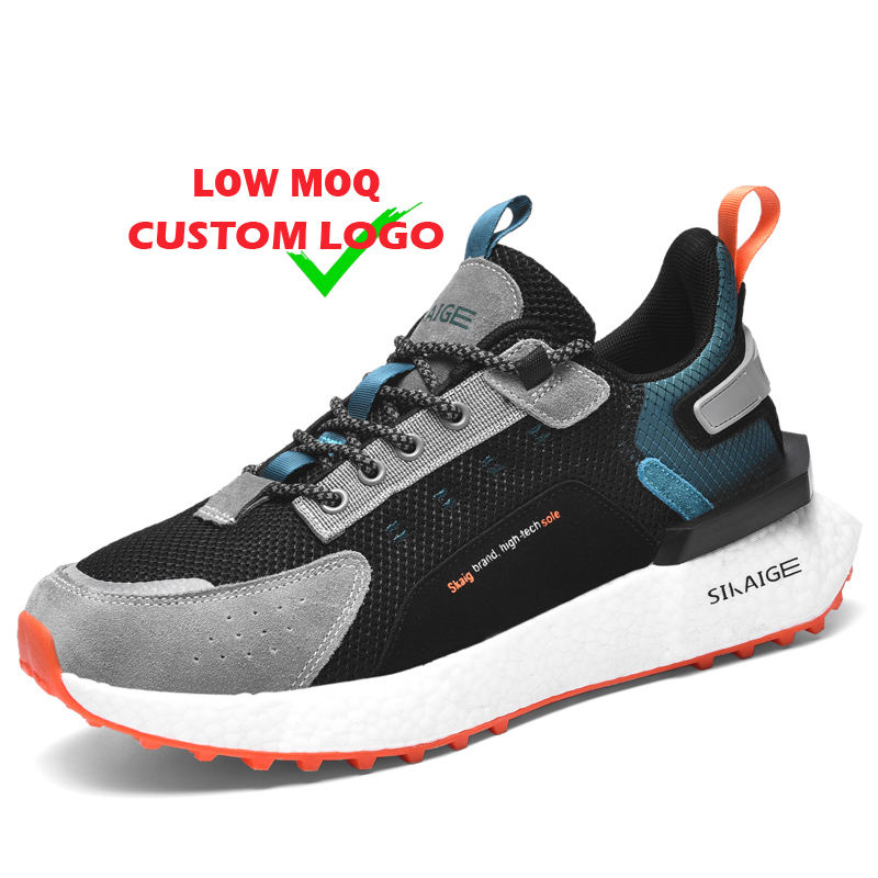 Spring New Trend Cushioning Chaussures Pour Hommes Men'S Black and White  Sepatu Sneakers Make Your Own Shoes