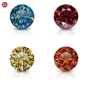 GIGAJEWE Nova bleu jaune rouge orange couleur moissanite pierre précieuse vente en gros pour la fabrication de bijoux