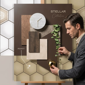 Vistaar Brand Luster Artístico Digital Cerámica Azulejos de pared brillantes 12x18in 30x45cm 300x450mm Suministro directo Diseño de porcelana - Product Image 1