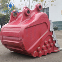 Bucket Excavator dari Alloy Tahan Aus Integral Cast, Bucket Batu Standar Umum untuk Excavator