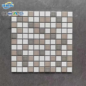 Autocollants de <span class=keywords><strong>carrelage</strong></span> adhésifs <span class=keywords><strong>pour</strong></span> crédence de salle de bain, Mosaïque Azulejo Peel & Stick 6MM, Mosaïques en céramique <span class=keywords><strong>pour</strong></span> niche de <span class=keywords><strong>douche</strong></span> DIY - Product Image 1