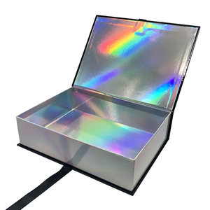 Tùy Chỉnh Sang Trọng Long Lanh Laser Tông Bao Bì Hộp Holographic <span class=keywords><strong>S</strong></span>áng Bóng Gấp Từ Giáng Sinh Hộp Quà Tặng - Product Image 5
