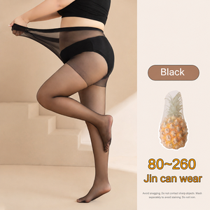 Collants d'été ultra-fins et transparents, sexy, grandes tailles, pour silhouettes généreuses, certifiés OEKO-TEX, antidérapants, extensibles, longueur cuisse - Product Image 6