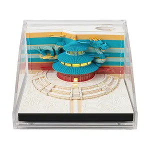 Drop Shipping kalender Kustom bantalan Memo catatan tempel naga Cina 3D buku catatan Hary Castle disesuaikan Logo hadiah barang