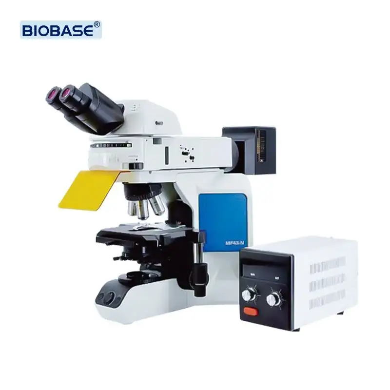 BIOBASE mikroskop fluoresensi biologi, teropong sistem optik Olympus biologi