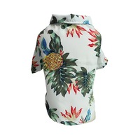 TONCADO Chemise à manches courtes pour animaux de compagnie de style polo, respirante et fraîche, avec motif personnalisé et logo, style hawaïen, pour l'été sur la plage