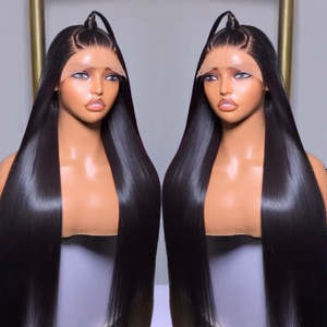 <span class=keywords><strong>MSbeauty</strong></span> العظام مستقيم الدانتيل الكامل الجبهة الباروكات الشعر البشري البورمي رخيصة قبل منتوف شفافة HD الدانتيل الجبهة الباروكات للنساء السمراوات - Product Image 1