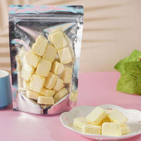 Verschillende Smaken Gevriesdroogde Yoghurt Blokjes Chips Aardbei Bosbessen Mango Chocolade Bedekt Groothandel Gevriesdroogde Yoghurt