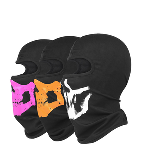 Cagoule respirante en maille avec logo personnalisé imprimé, pour ski, cyclisme, moto, pêche, activités de plein air, en polyester, utilisable comme sous-casque ou pour les fêtes - Product Image 4