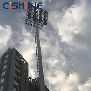 Оцинкованные опоры освещения Cishine 15м, 18м, 20м, 25м, 30м, 35м для светодиодных прожекторов на футбольных и бейсбольных стадионах с лестницей - Product Image 1