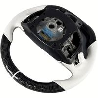 Volant personnalisé en fibre de carbone avec LED RPM pour Cadillac ESCALADE-V XT4 XT6 CT4V CT5V Accessoires de voiture sport