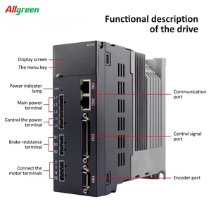 Allgreen A6 220V 4.5/4.6/5.8A 750/1000W Servo <b>Motor</b> <b>Controller</b> 3000rpm 2.39/3.2/4N.m AC Servo <b>Motor</b> Drivers Kit for Laser Machin - Product Image 3