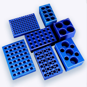 Bloque de refrigeración de aluminio de grado laboratorio de 96 pocillos de 0,2 ml, placa <span class=keywords><strong>PCR</strong></span> y bloque de refrigeración de microtubos, Mini caja de hielo de laboratorio, caja de hielo aislada - Product Image 4