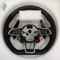 Volant sport personnalisable pour Volkswagen VW Golf Mk7 GTI Golf R Polo GTE Passat Jetta Volant en cuir noir intégral