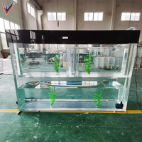 2024 Personnalisé Rectangulaire Acrylique Fish Tank Grand Extérieur En Plastique Fish Tank Conception Personnalisée