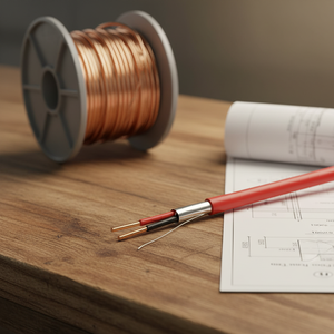 FPLR 8X22AWG Massieve Koperen Geleider Industriële 2-Draads Brandmelder Rookmelder met PVC/LSZH/PH120 Isolatie - Product Image 5