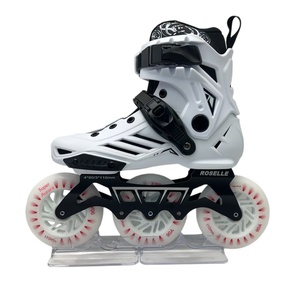 Patins à roulettes de course professionnels tout flash à trois roues pour adultes et enfants, coque en nylon, garçons et filles - Product Image 2