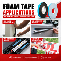Ruban en mousse PE imperméable double face à haute adhérence pour le montage, l'étanchéité et les applications de jointement