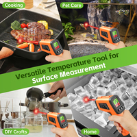 Thermomètre infrarouge numérique industriel sans contact, portable, LCD, USB, plastique, OEM/ODM, sensible, IP43, pistolet de laboratoire -50 550