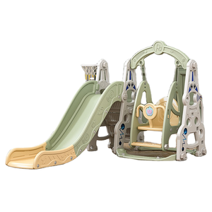 Toboggans d'intérieur populaires pour enfants avec balançoires en plastique, jouets de location pour fêtes, équipement de terrain de jeux - Product Image 1