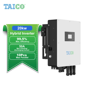 Système hybride de panneaux solaires TAICO, hybride 20 kW 25 kW, onduleurs solaires haute tension, kw 20 kW 25 kW, onduleur solaire hybride pour la maison - Product Image 2