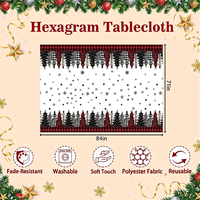 Nappe de Noël à carreaux écossais en gros, couverture de table à manger à carreaux Buffalo pour les fêtes d'hiver, fournisseur d'usine de décorations de fête