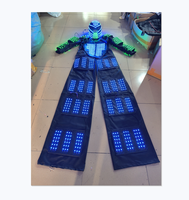 Nouveau produit Costume de robot Led lumineux pour danse échasses Costume de marcheur lumières LED Performance de veste lumineuse