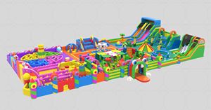 En14960 Trampolín inflable gigante The Big Bounce House Carrera de obstáculos inflable para adultos Parque temático inflable - Product Image 3