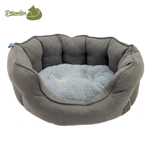 Hochwertiges Luxus-Leinen Komfortables Rundes Hundebett Pfotenform Hundebett Haustier Katzenbett - Product Image 3